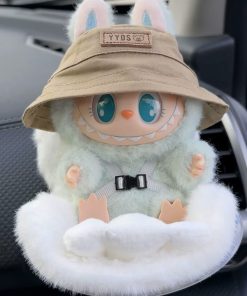 Car Seat Fluffy White for Labubu the Monsters
