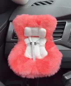 Labubu Car Seat Coral Red