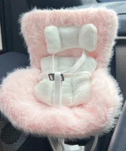 Car Seat Fluffy Pink for labubu the monsters