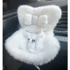 Labubu Car Seat Fluffy White