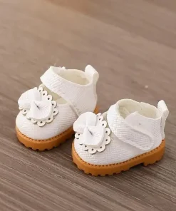 shoes Mary Jane white for labubu