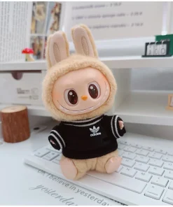 Labubu Adidas sweat black