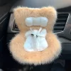 Labubu Car Seat Fluffy Caramel