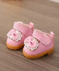 shoes Mary Jane pink for labubu