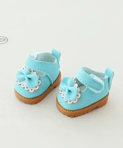 shoes Mary Jane blue for labubu