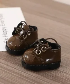 Dr. Martens brown boot lace-up for labubu