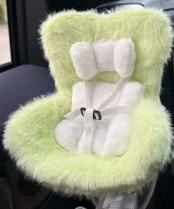 Labubu Car Seat Fluffy Green