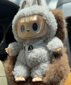 car seat fluffy brown for labubu the monsters