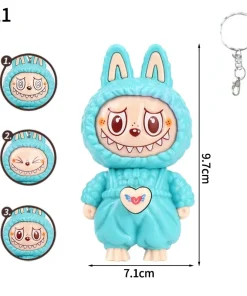 Labubu Doll Bag Charm turquoise