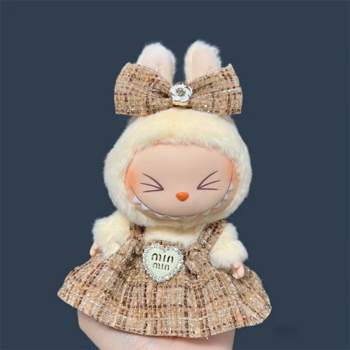 Labubu dress Miu Miu brown