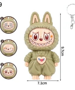 Labubu Doll Bag Charm khaki