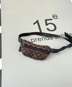 Labubu Louis Vuitton fanny pack brown