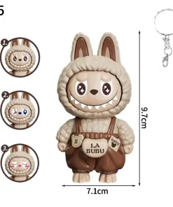 Labubu Doll Bag Charm brown