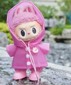 Labubu Raincoat mint pink