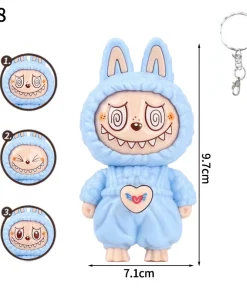 Labubu Doll Bag Charm light blue
