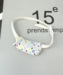 Labubu Louis Vuitton fanny pack white
