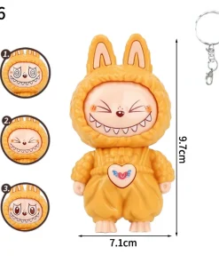 Labubu Doll Bag Charm orange