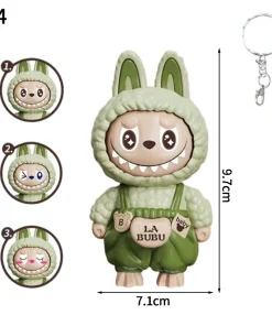 Labubu Doll Bag Charm green